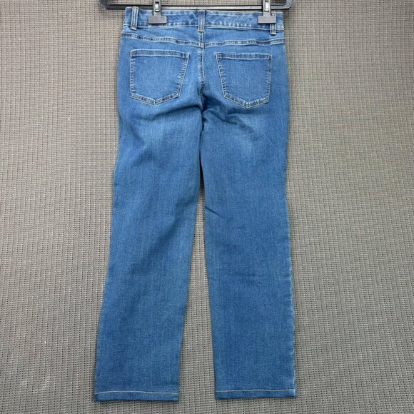 Talbots Womens Simply Flattering 5-Pocket Straight Leg Demin Jeans Size 2P - Picture 2 of 13